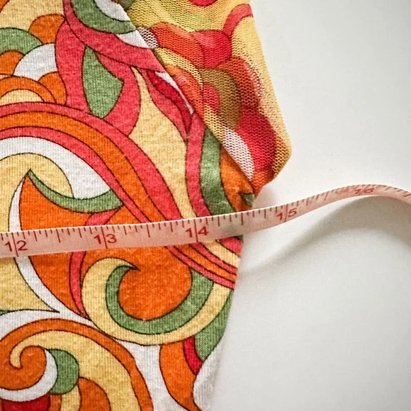 Soca St John Retro print Y2K knit top - Picture 6 of 8